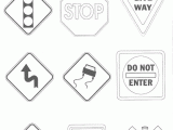 Survival Signs Worksheets Along with Traffic Signs Stencils Racing Day Ideas Pinterest