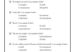 Symbolism In Poetry Worksheets together with Figurative Language What is It
