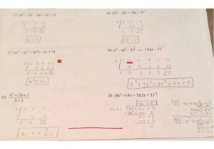 Synthetic Division Worksheet with Answers Also Kindergarten 55 Long Division and Synthetic Division Worksh