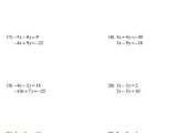 Systems Of Equations Substitution Worksheet as Well as Worksheets 44 Best solving Systems Equations by Elimination