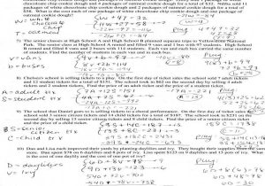 Systems Of Equations Word Problems Worksheet and solving Systems Equations Practice Word Problems Tessshebaylo