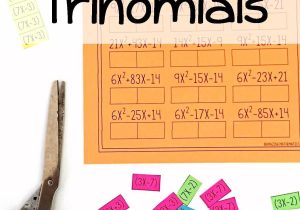 Systems Of Linear Inequalities Worksheet Also Factoring Polynomials Activity Advanced Pinterest