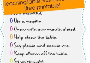 Table Manners Worksheet and 33 Best Etiquette Images On Pinterest