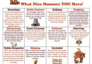 Table Manners Worksheet with 102 Best Etiquette & Manners Images On Pinterest