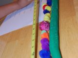 Tape Measure Worksheet and Temporary Waffle Measurements with Pom Poms