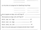Taxonomy Worksheet Biology Answers with Taxonomy Worksheet Biology Answers Inspirational Evolution and the