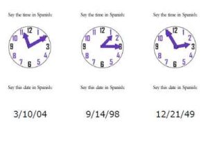Telling Time In Spanish Worksheets Pdf with 117 Best Time La Hora Images On Pinterest