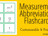 Temperature and Its Measurement Worksheet as Well as Measurement Abbreviations Flashcards