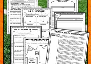 Text Annotation Worksheet together with Football Reading Prehension Unit Pinterest