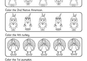 Thanksgiving Worksheets for Kindergarten Free Also 23 Best ordinal Numbers Images On Pinterest