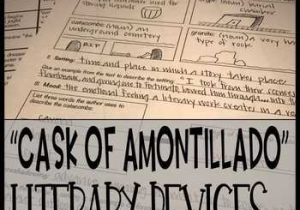 The Cask Of Amontillado Worksheet together with Literary Devices Worksheet Teaching Resources