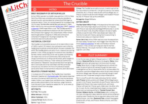 The Crucible Character Analysis Worksheet Answers Along with the Crucible Act 2 Summary & Analysis From Litcharts