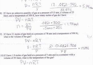 The Gas Laws Worksheet Along with Worksheet Boyle S Law Worksheet Answer Key Image Gas Laws