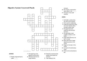 The Human Digestive Tract Worksheet Answers as Well as Digestivem Word Search Human Crossword Puzzle Digestive System