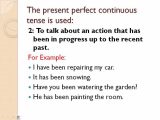 The Imperfect Tense In Spanish Worksheet Also Present Perfect Continuous Tenseenglish Lecture by Mashal