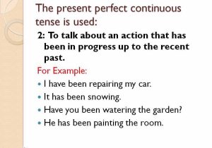 The Imperfect Tense In Spanish Worksheet Also Present Perfect Continuous Tenseenglish Lecture by Mashal