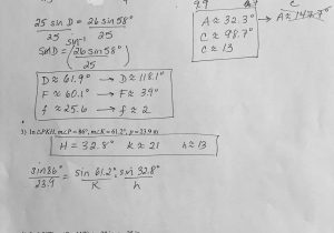 The Law Of Sines Worksheet or Law Sines and Cosines Worksheet – Math Worksheets 2018