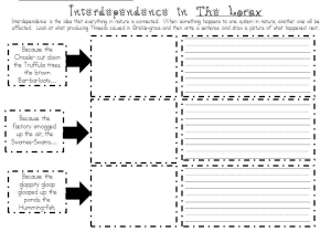 The Lorax Movie Worksheet Answers or Interdependence In the Lorax Middle School Science