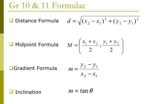 The Midpoint formula Worksheet as Well as Wynberg Girls High Louise Keegan Maths Grade10 Analytical Geometry