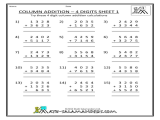 The Mole and Avogadro's Number Worksheet Answers together with Kindergarten 4 Digit Addition Worksheets Switchconf 4 Digit