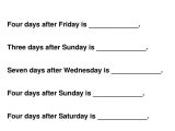 The Number System Worksheet as Well as Worksheets for Kids with Autism or Days the Week Worksheet for