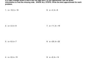 The Pythagorean theorem Worksheet Answers Along with Twelve Step Worksheets and Pythagorean theorem Worksheets