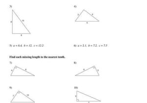 The Pythagorean theorem Worksheet Answers as Well as Pythagorean theorem Word Problems Worksheet Kuta the Best Worksheets