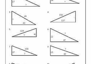 The Pythagorean theorem Worksheet Answers with Practice Using the Pythagorean theorem with these Geometry