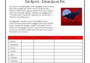 The Raven Worksheets for Middle School and the Raven