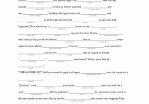 The Raven Worksheets for Middle School or Fill In the Zombie Story