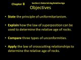 The Relative Age Of Rocks Worksheet Also Objectives State the Principle Of Uniformitarianism Ppt Video