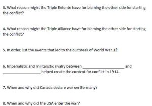 The United States Entered World War 1 Worksheet Answers and the United States Entered World War 1 Worksheet Answers Unique World
