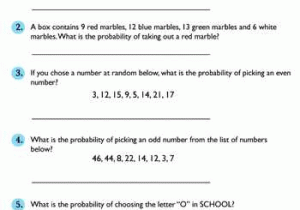 Theoretical and Experimental Probability Worksheet Answers Along with Probability Quiz