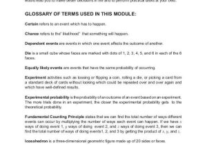 Theoretical and Experimental Probability Worksheet Answers Also Mathematics 8 Basic Concepts Of Probability