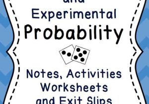 Theoretical and Experimental Probability Worksheet Answers and 195 Best School Math Probability Images On Pinterest