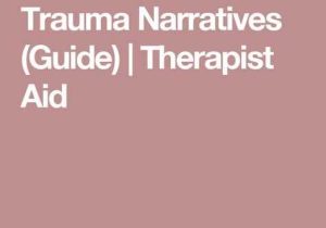 Therapist Aid Worksheets with Trauma Narratives Guide therapist Aid …