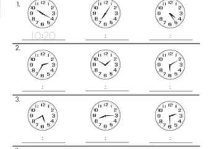 Time to the Minute Worksheets together with Telling Time to Five Minutes