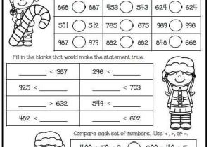 Time Worksheets for Grade 2 as Well as Christmas Math Worksheet Freebie for Second Grade Paring Numbers