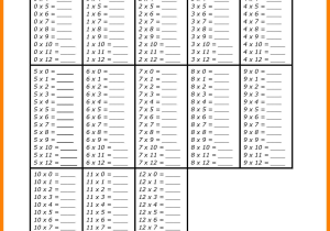Times Tables Worksheets 1 12 Pdf or Math Facts 1 10 Worksheets Gallery Worksheet Math for Kids