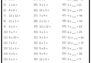 Times Tables Worksheets 1 12 Pdf or Multiplication Times Table Worksheets Mental Maths or Early