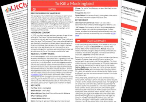 To Kill A Mockingbird Worksheets as Well as to Kill A Mockingbird Characters From Litcharts