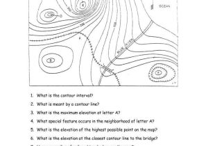 Topographic Map Reading Worksheet Answer Key Along with topographic Map Reading Worksheet Answers and there are Many Other