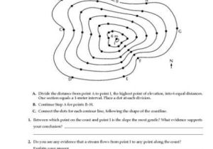 Topographic Map Worksheet Answer Key Along with Map Worksheets Middle School