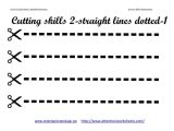 Tracing Worksheets for Kindergarten or Cutting Skills Printables Worksheets Collection