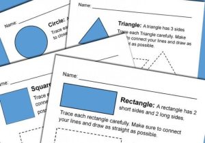 Tracing Worksheets for Kindergarten or Shape Tracing Worksheets for Kindergarten Midwestern Moms