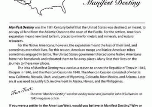 Trail Of Tears Worksheet together with the Wild West Manifest Destiny