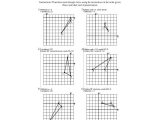 Transformations Review Worksheet Also Geometry Worksheet Two Step Transformations