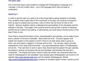 Translation Practice Worksheet with Shakespeare Vocabulary Worksheet Download