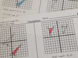 Translations Of Shapes Worksheet Answers Also Geometry Multiple Transformations Worksheet Identifying Math