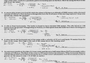Transparency 6 1 Worksheet the Trajectory Of A Projectile Answers with Worksheets 49 Unique Projectile Motion Worksheet Hd Wallpaper S